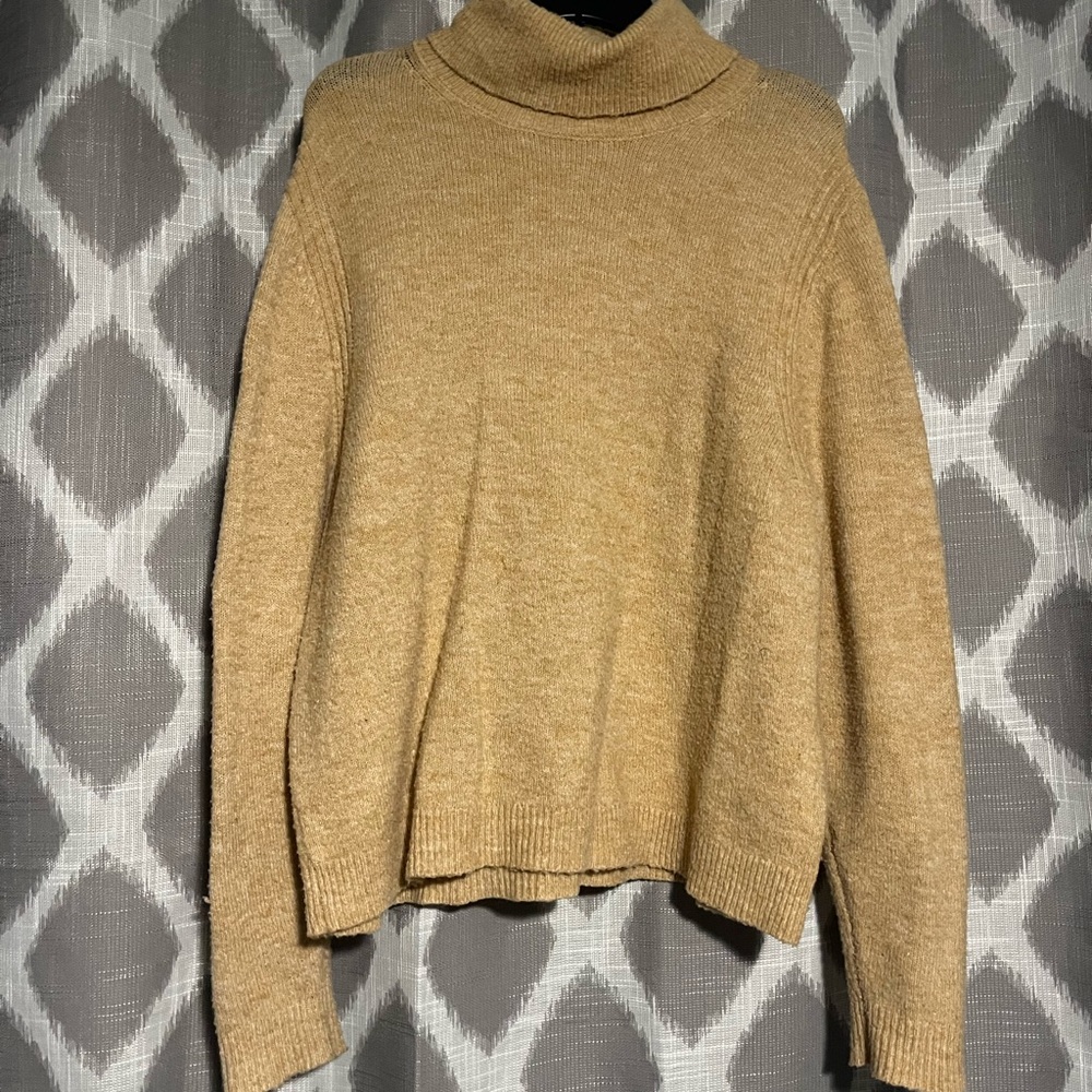 A New Day Tan Turtleneck Sweater
